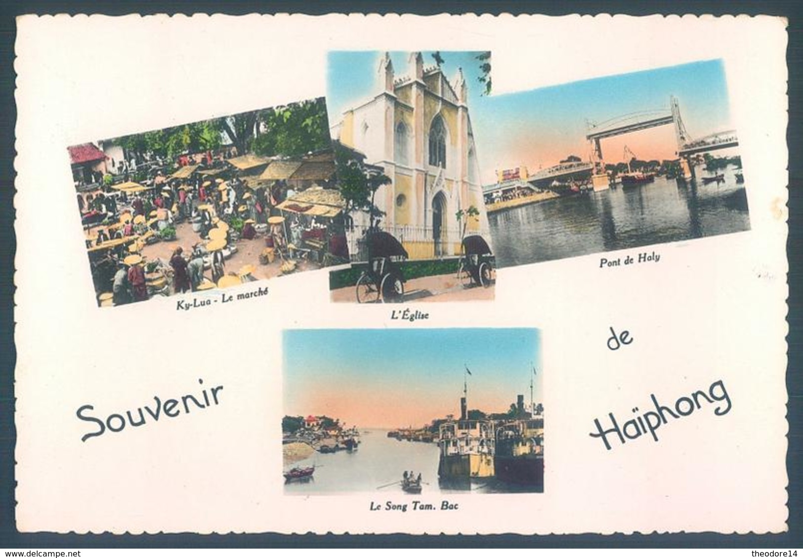 Lot de 10 cartes Viet Nam Saigon Hanoi Haiphong Cap saint Jacques