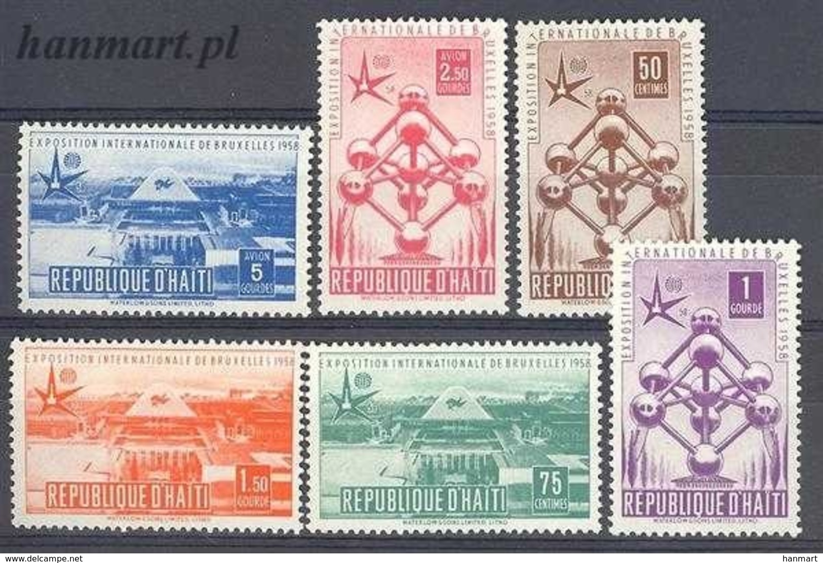 Haiti 1958 Mi 477-482 MNH ( ZS2 HAI477-482 ) - Haïti