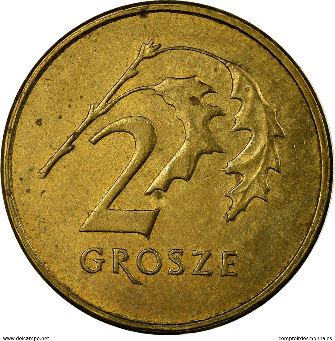 Monnaie, Pologne, 2 Grosze, 2006, Warsaw, TB+, Laiton, KM:277 - Pologne
