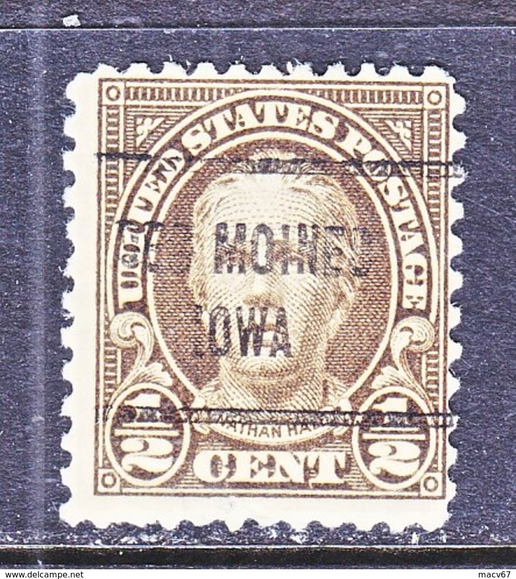 U.S. 653    Perf. 11 X 10 1/2   *   IOWA  STATE   1929  Issue - Precancels