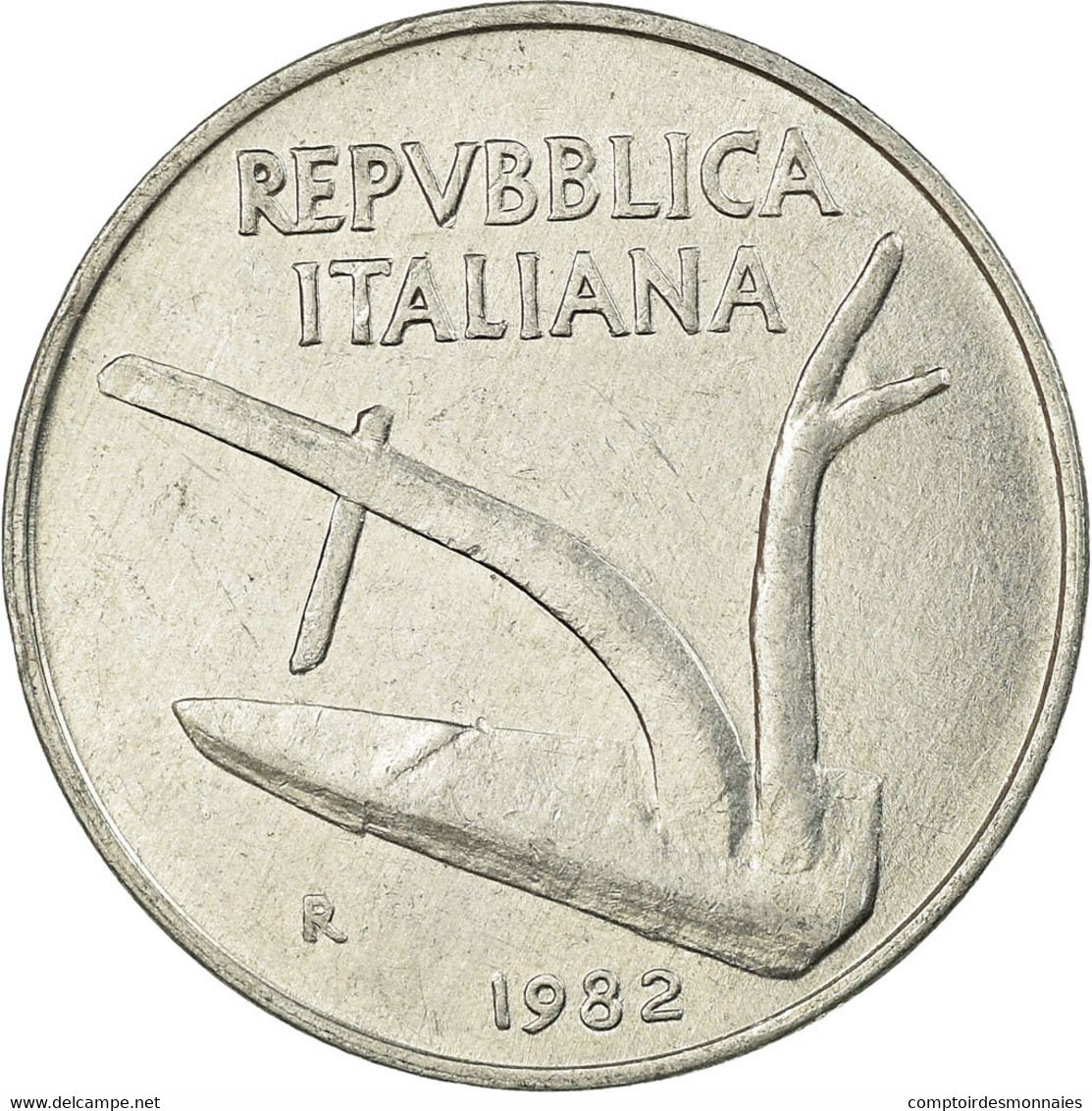 Monnaie, Italie, 10 Lire, 1982, Rome, TTB, Aluminium, KM:93 - 10 Lire