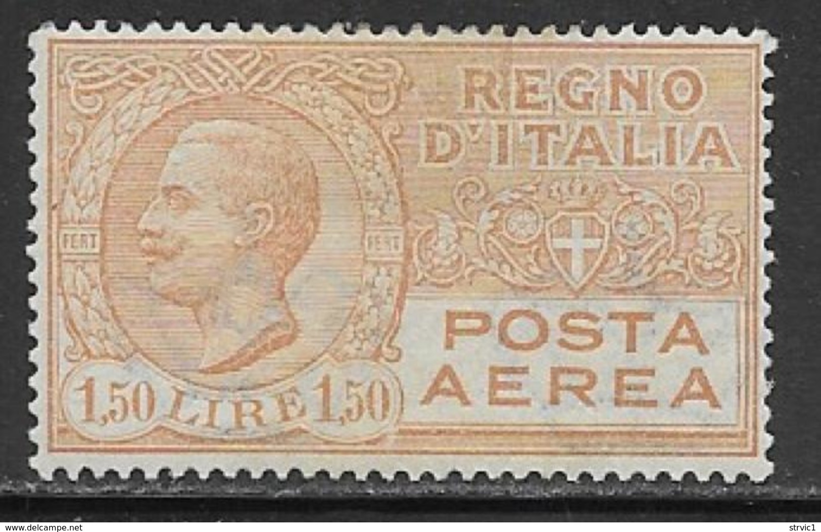 Italy Scott # C8 Mint Hinged Posta Aerea, 1926, CV$19.00 - Airmail