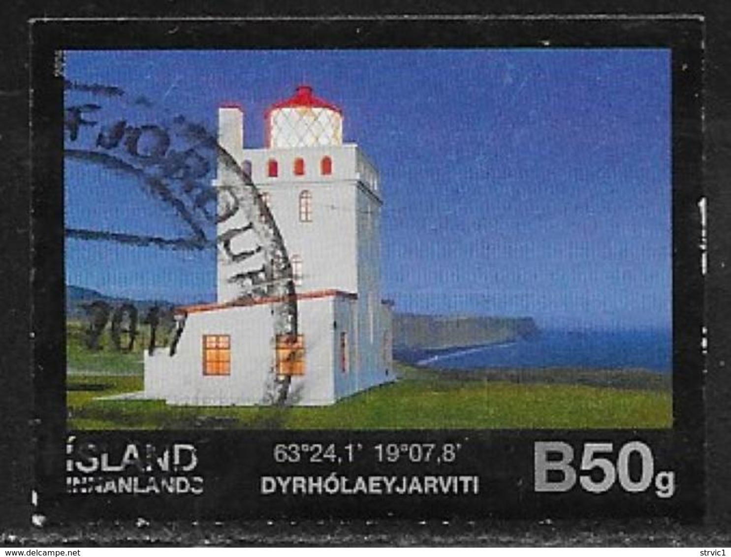 Iceland Scott # 1354 Used Lighthouse, 2014 - Used Stamps
