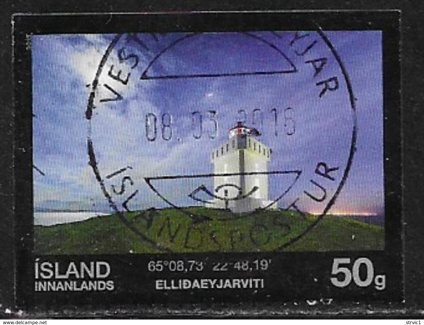 Iceland Scott # 1380 Used Lighthouse, 2015 - Usati