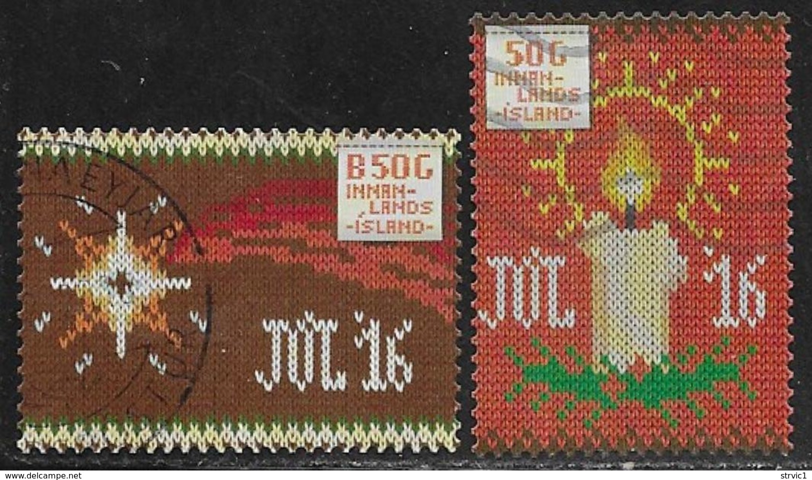 Iceland Scott # 1423-4  Used Christmas, 2016 - Used Stamps