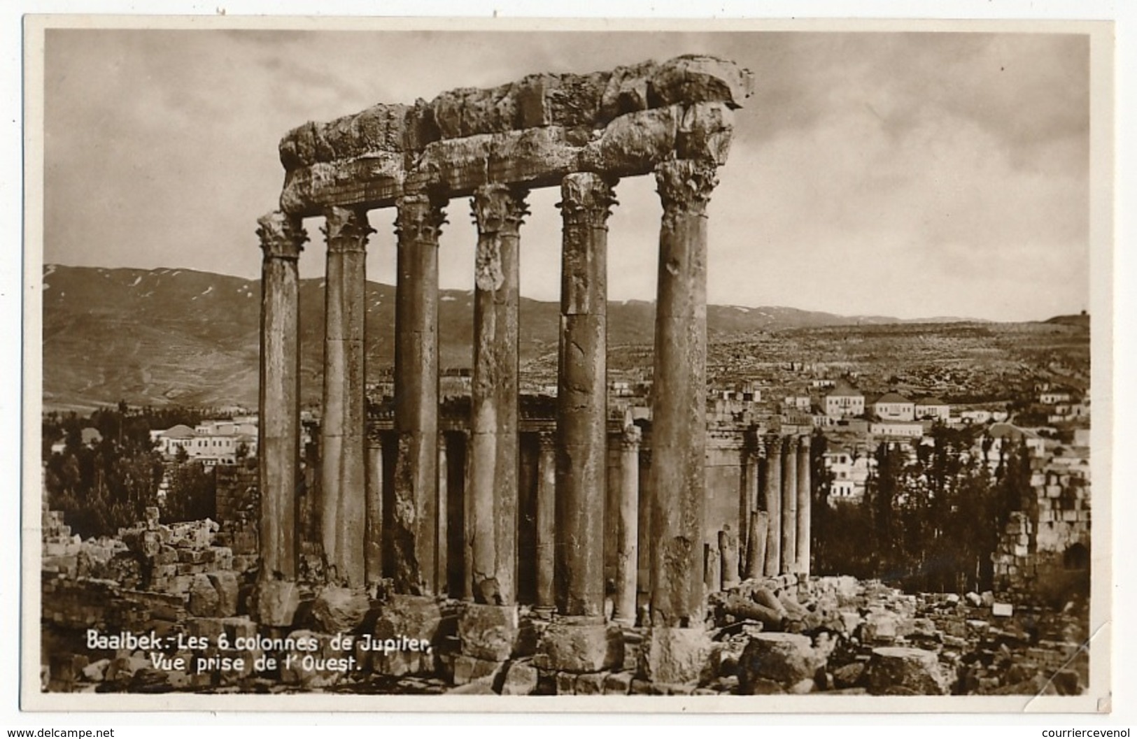 CPSM - BAALBEK (Liban) - Les 6 Colonnes De Jupiter - Vue Prise De L'Ouest - Líbano