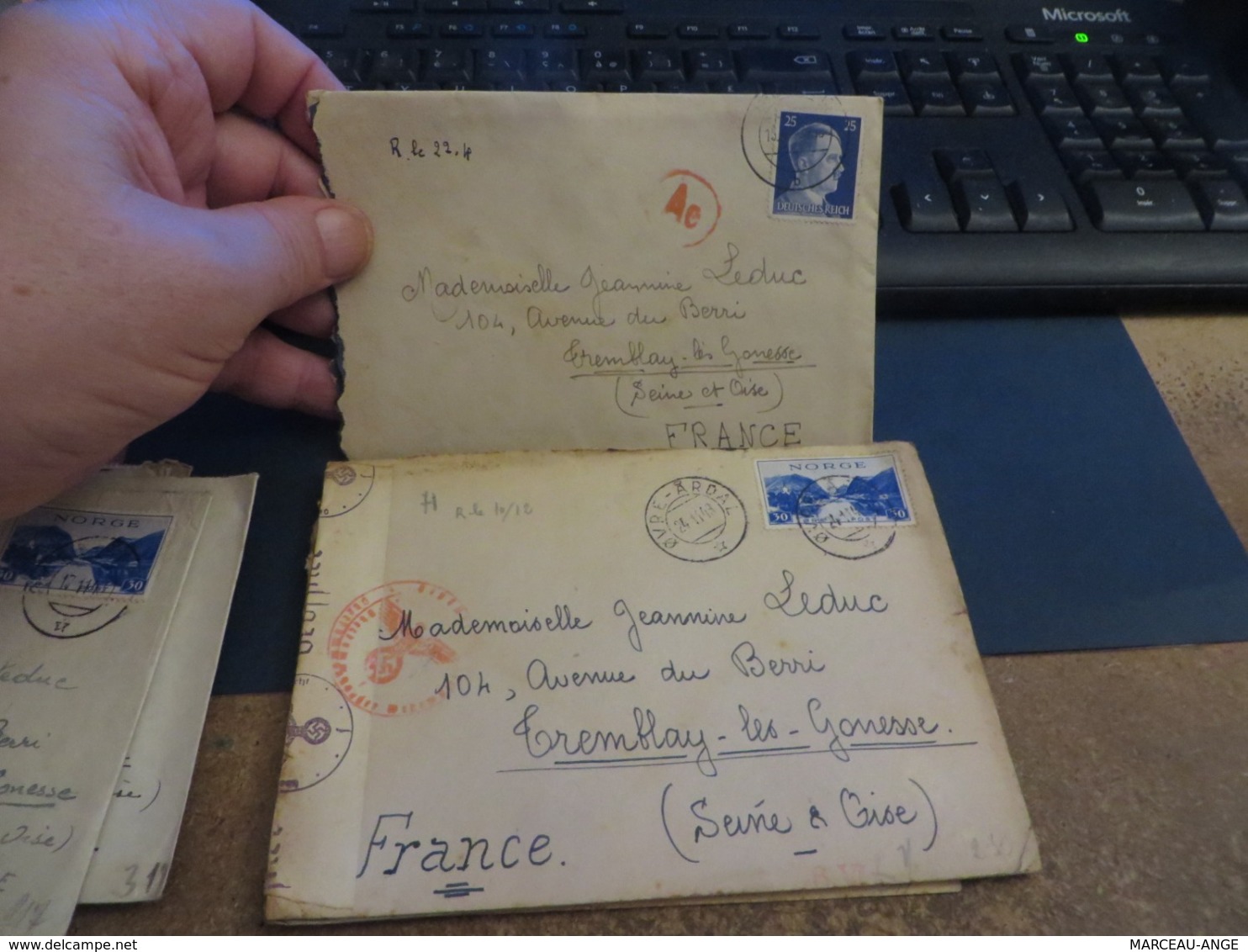 LOT D'ENVIRON 10 lettres de CENSURE 1939/1945 et assimilées guerre ,certaines avec contenue