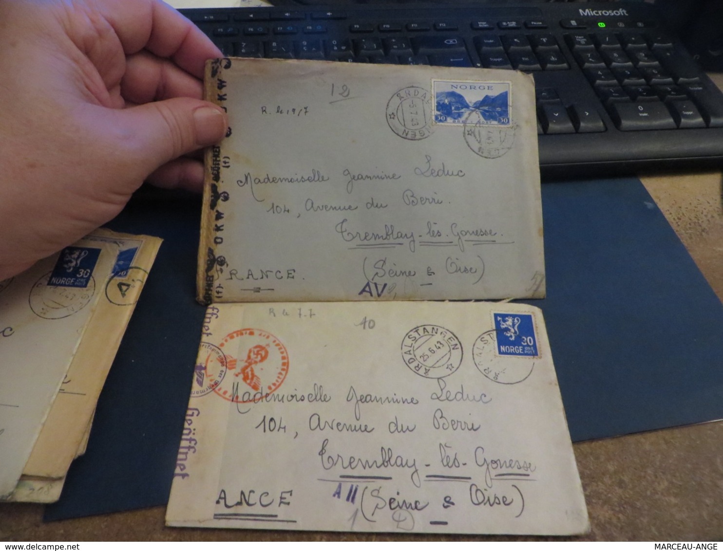 LOT D'ENVIRON 10 lettres MILITARIA, de CENSURE 1939/1945 et assimilées guerre ,certaines avec contenue