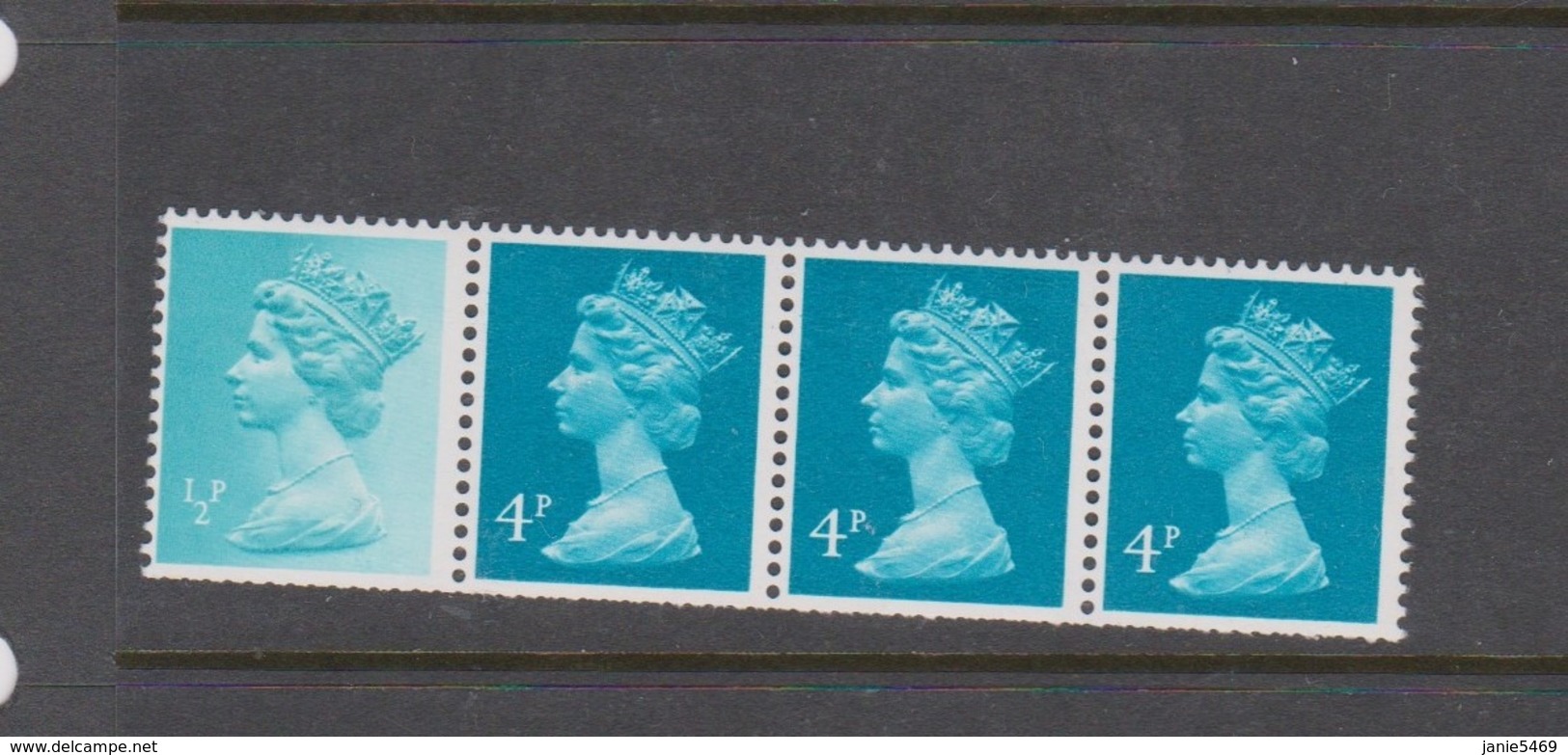 Great Britain SG B 979 Booklet Strip Mint Never Hinged - Used Stamps