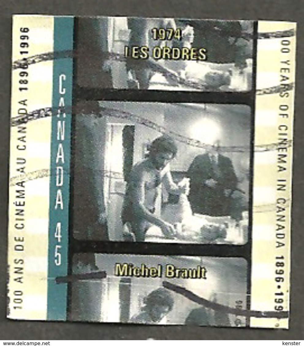 Sc. #1616c Cinema In Canada, Les Ordres Used  1996 K179 - Oblitérés