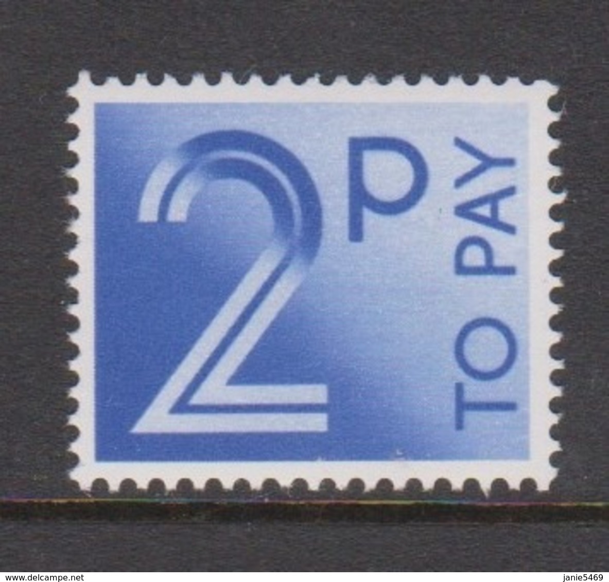 Great Britain SG D91 1982 Postage Due 2p Bright Blue ,mint Never Hinged - Usati