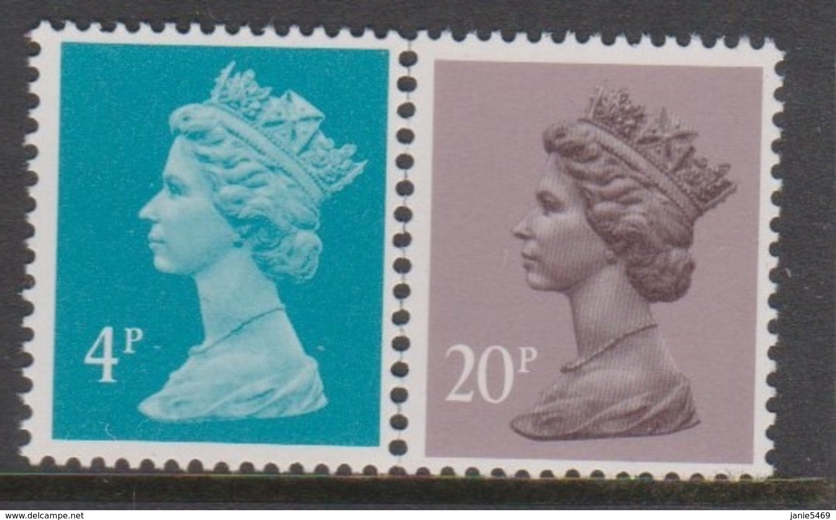 Great Britain SG X864 ,X959 1985 Machin 2 Values,Mint Never Hinged - Used Stamps