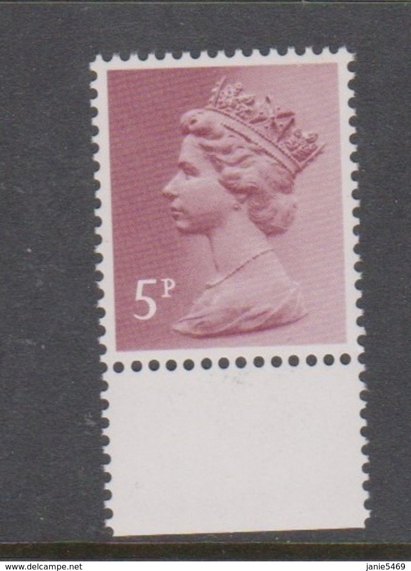 Great Britain SG X866 1971  Decimal Machin 5p Pale Violet Mint Never Hinged - Used Stamps