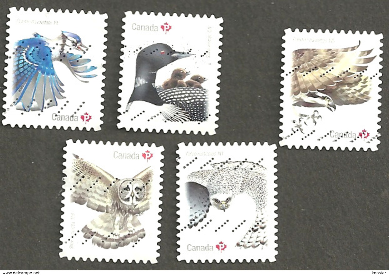 Sc # 3018-22 Birds Of Canada Booklet Set Used 2017 K194 - Oblitérés