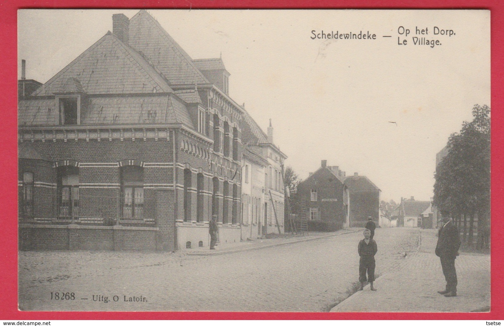 Scheldewindeke - Op Het Dorp ... Geanimeerd - 1920 ( Verso Zien ) - Oosterzele