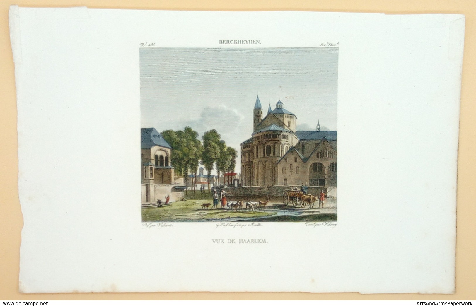 Zicht Op Haarlem: Berckheyden, Begin 1820er Jaren/ View On Haarlem Early 1820s, Réville, Villerey, Vasserot - Andere & Zonder Classificatie