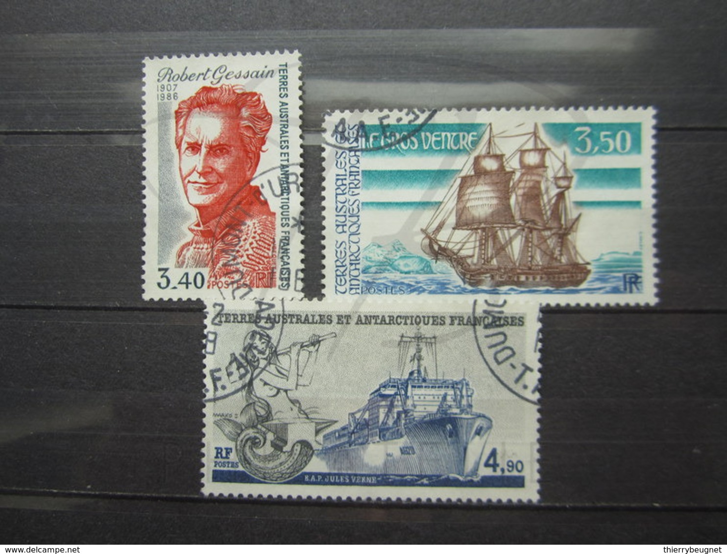 VEND BEAUX TIMBRES DES T.A.A.F. N° 134 - 136 !!! - Usati