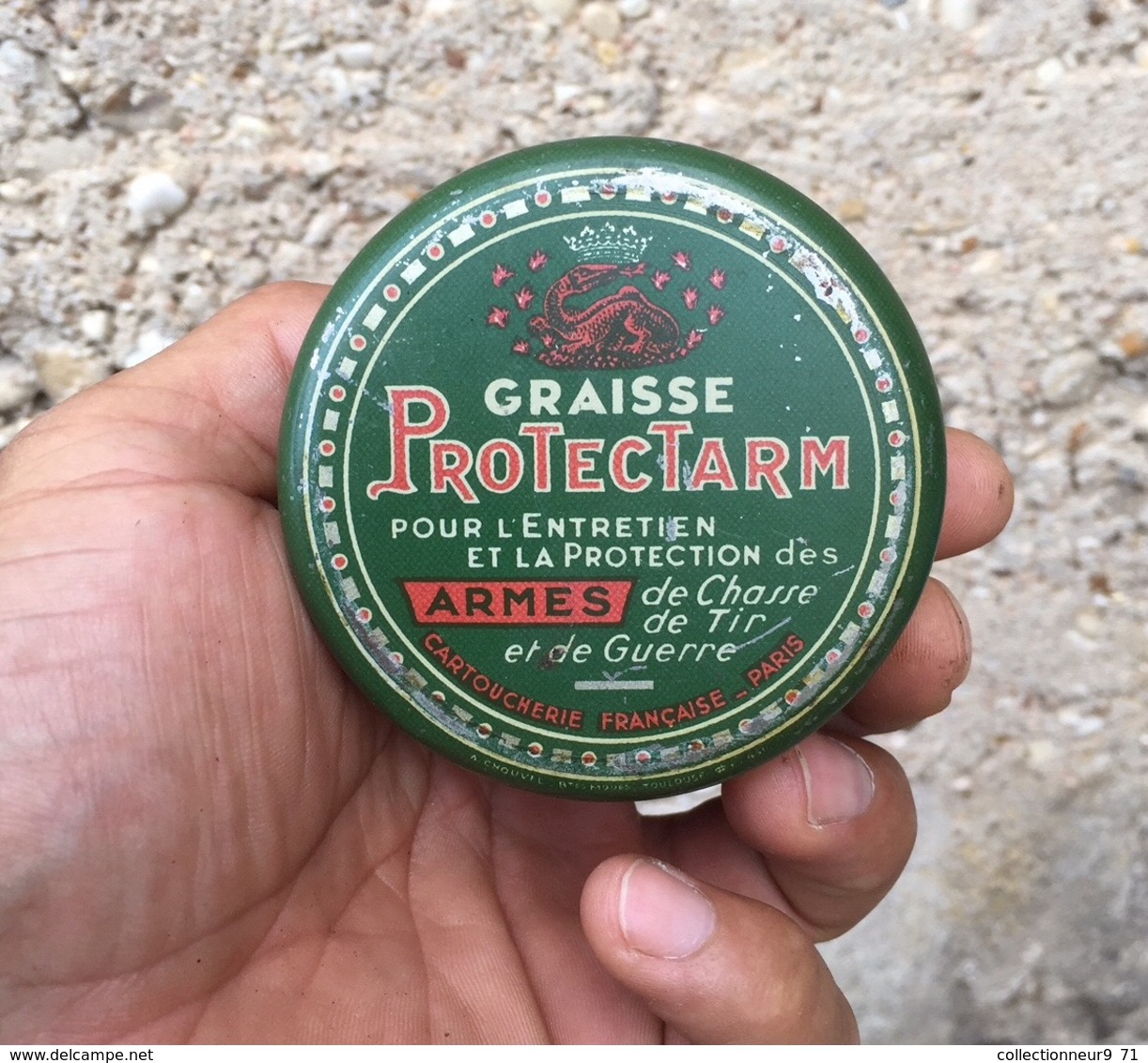 Ancienne Boite De Graisse Pour Arme Protectarm Collection Brocante Chasse - Boîtes