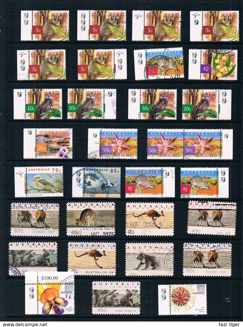 AUSTRALIA • Collection Of Fine Used Australian Reprints And Counter Stamps - Collections