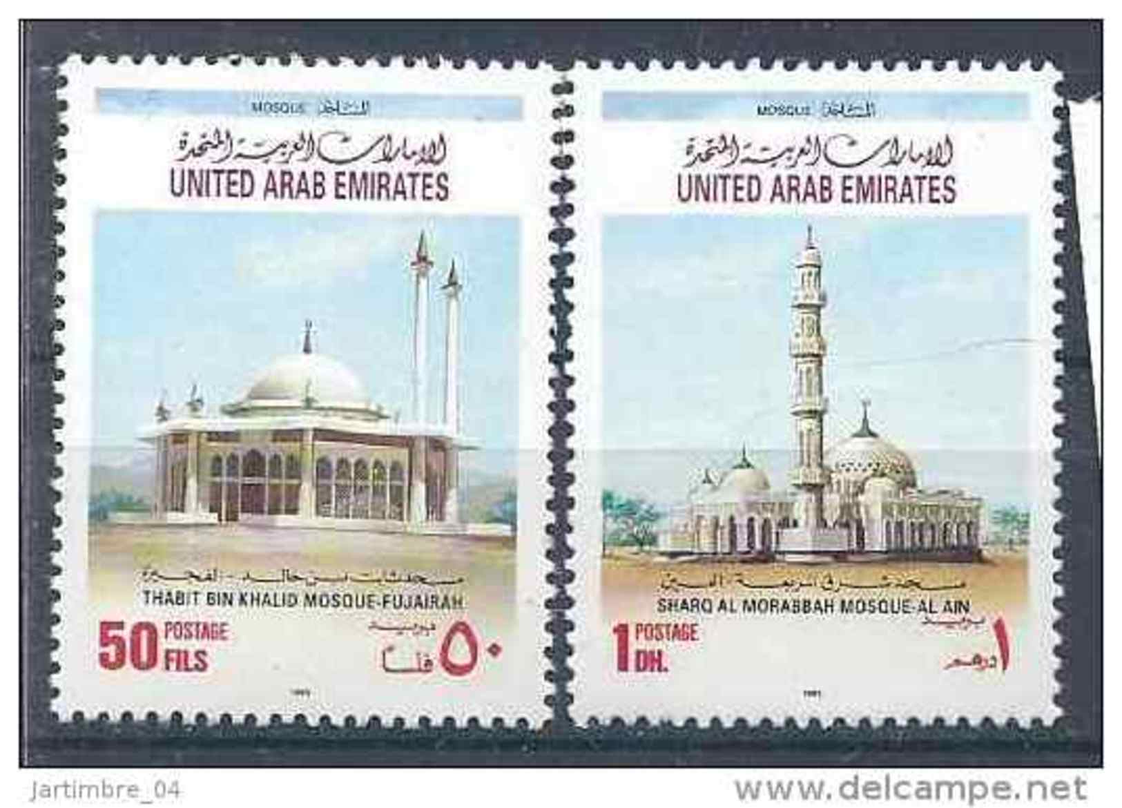 1993 EMIRATS ARABES UNIS 388-89** Mosquées - Emirats Arabes Unis (Général)