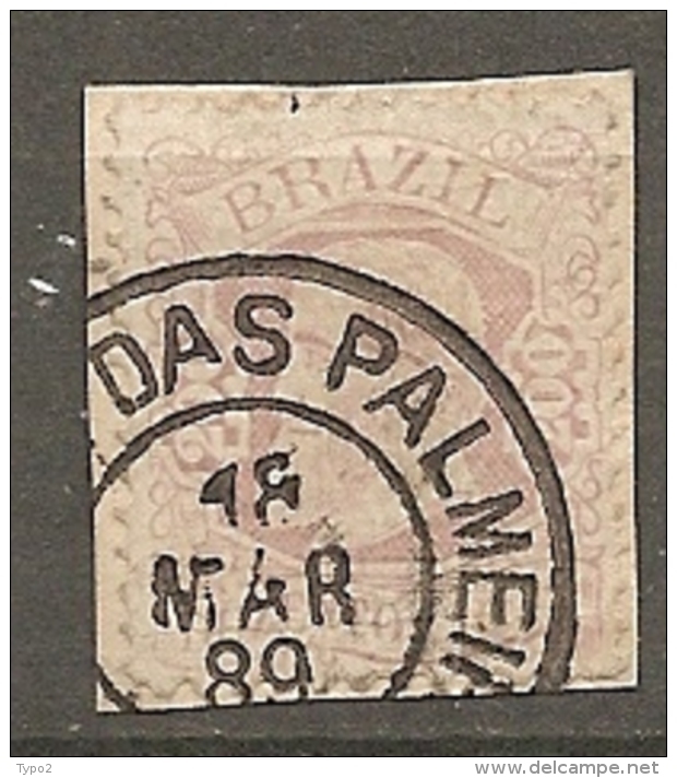 BRESIL Yv N°  55 (o)  200r Rose Pale Pedro II   Cote  7 Euro  BE - Used Stamps