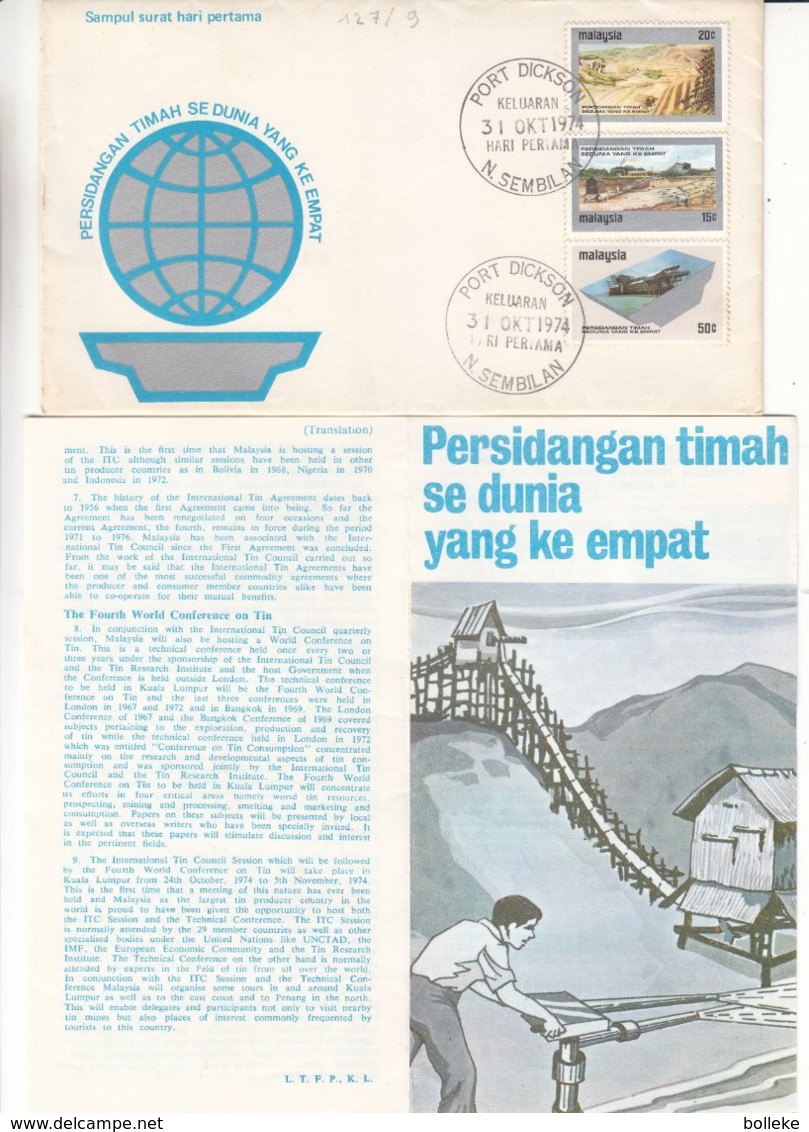 Malesie - Lettre De 1974 - Oblit Port Dickson - - Malaysia (1964-...)