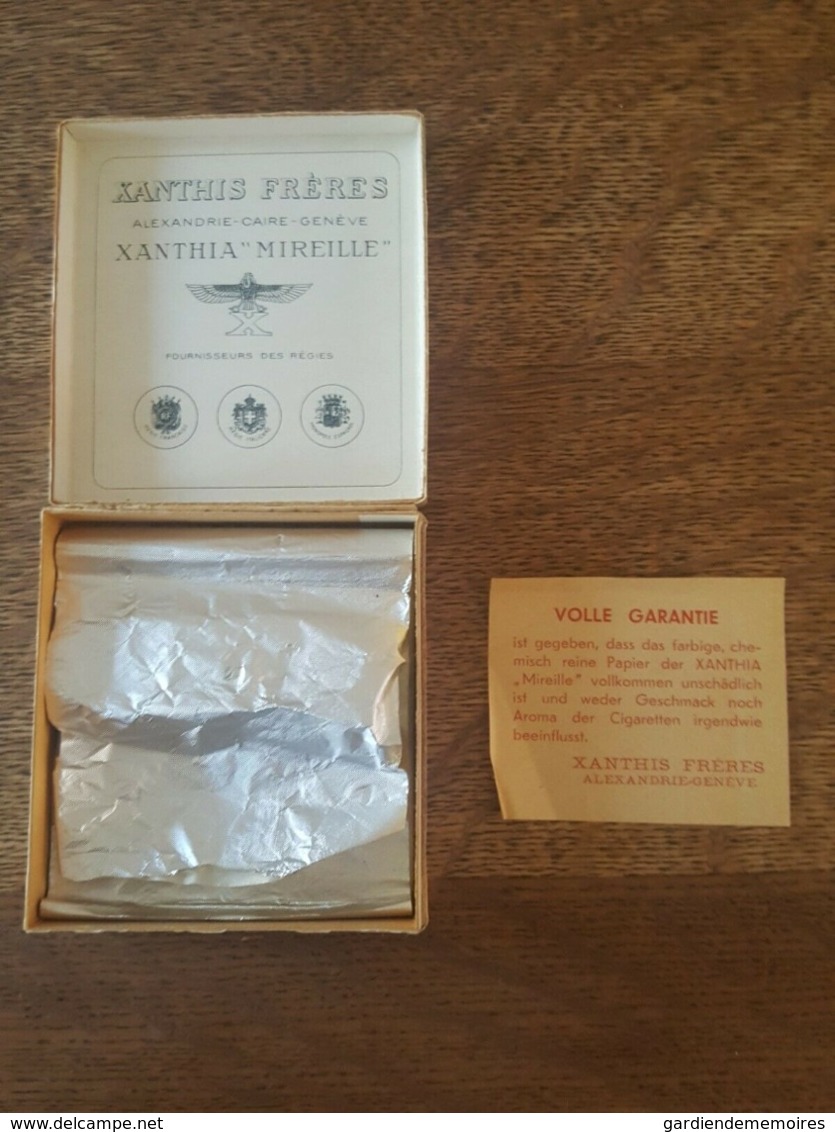 Paquet De Cigarettes Xanthia "Mireille" - Manufacture Alexandrie & Le Caire, Genève - Empty Cigarettes Boxes