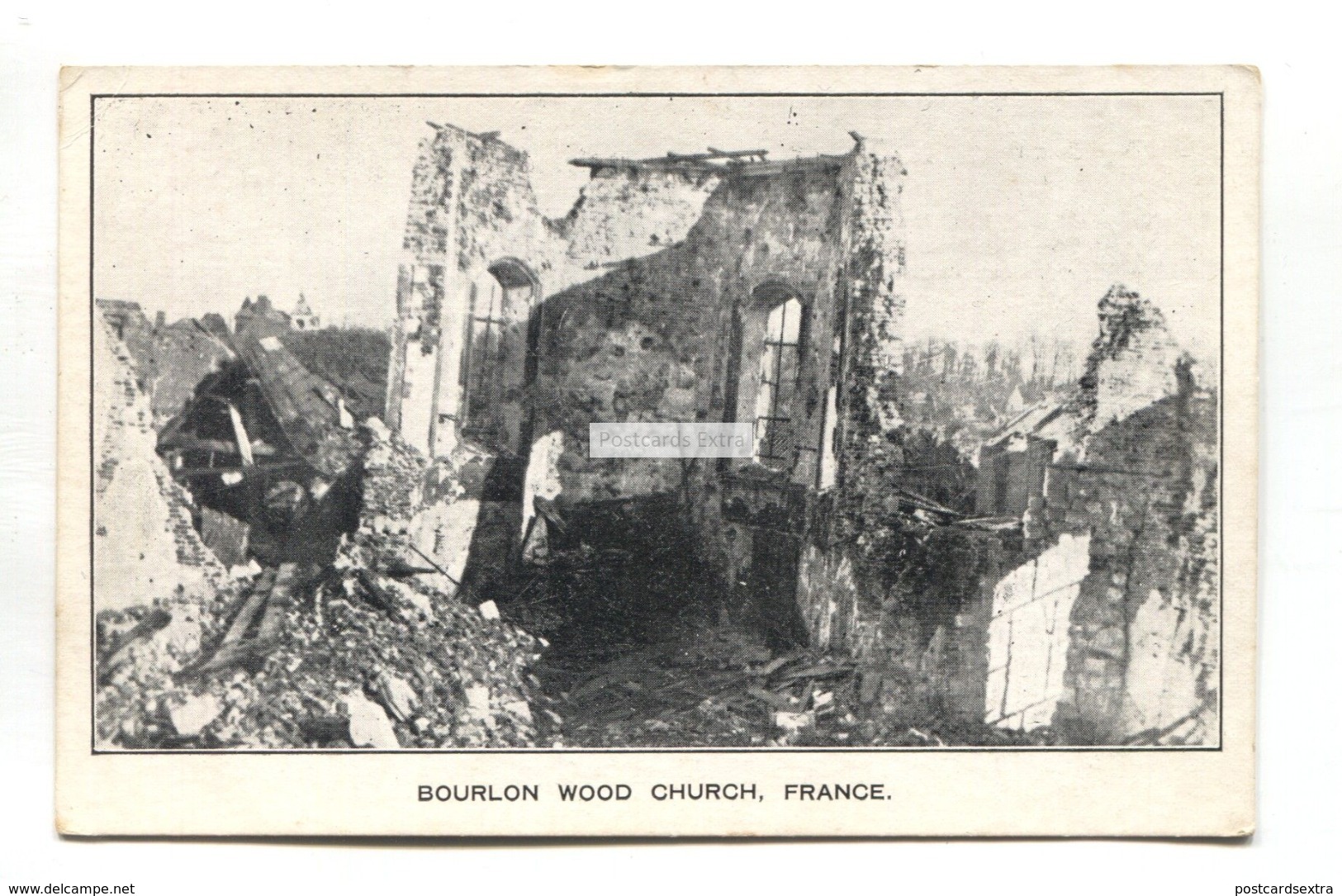 Bourlon (62) - Église Détruite Guerre 1914-18 - Bourlon Wood Church Destroyed In First World War - Other & Unclassified