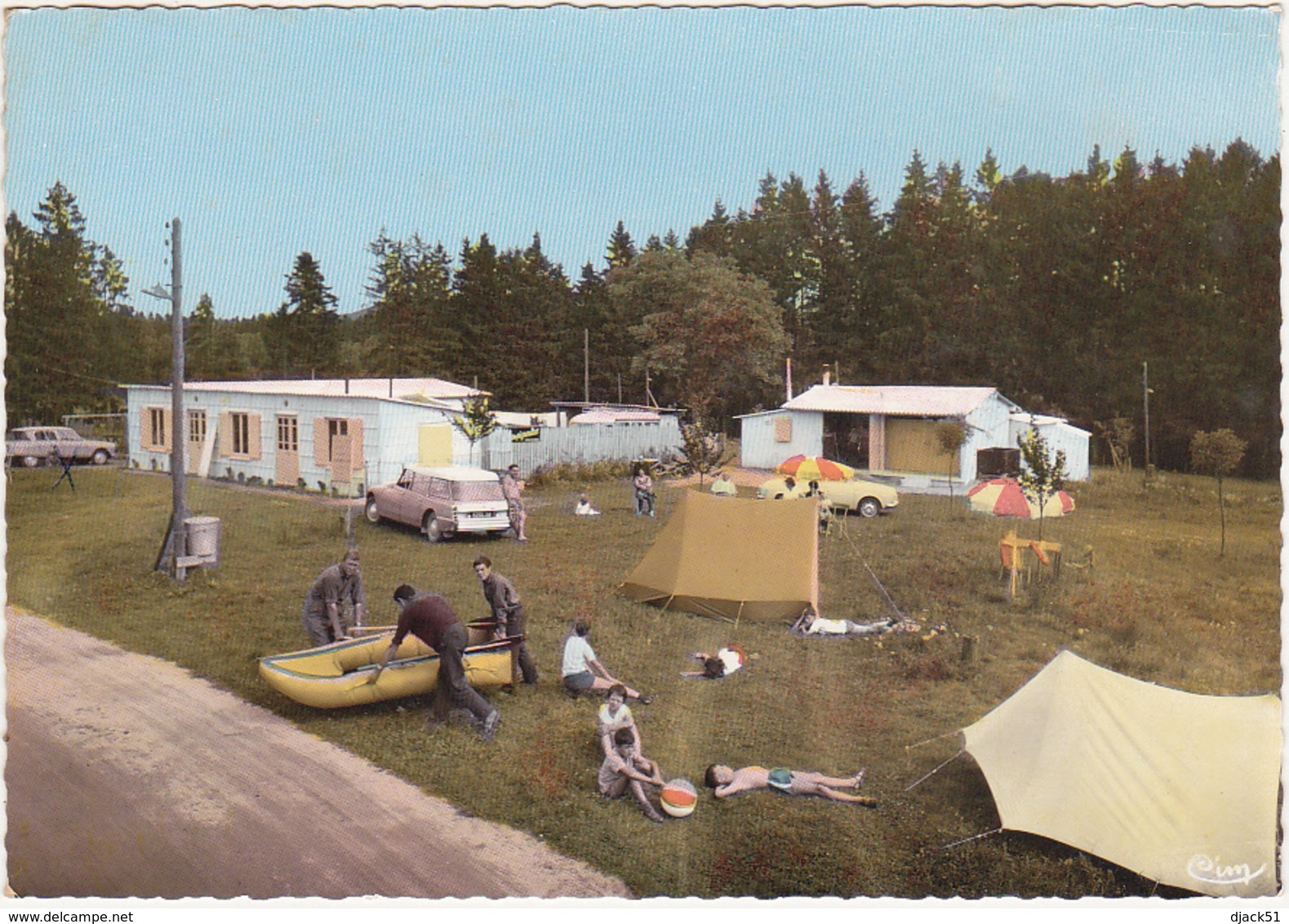 58 - LAC DES SETTONS (Nièvre) - Camping Du Père Modeste - 70' / Superbe Animation - Other & Unclassified