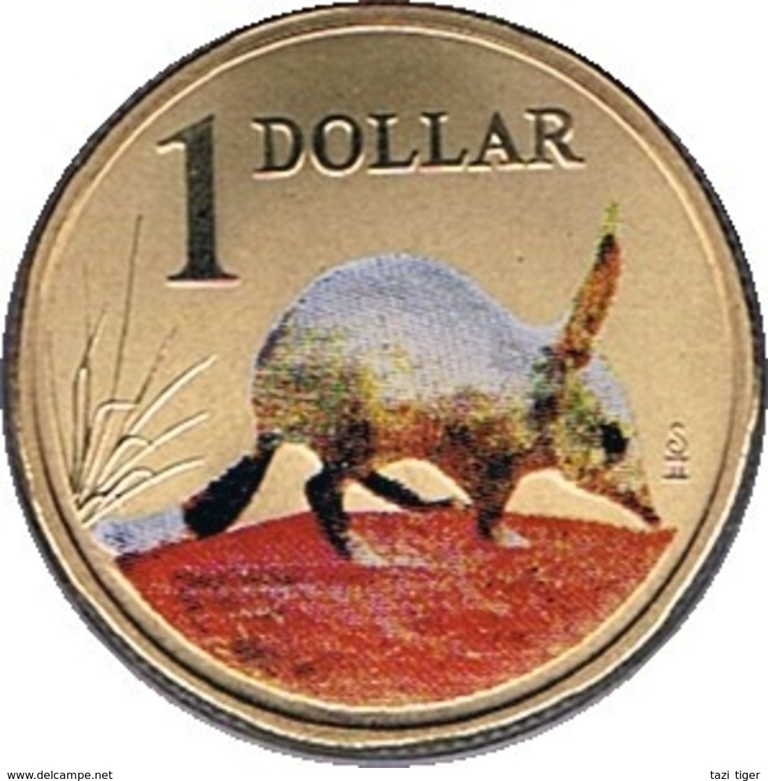 AUSTRALIA • 2009 • $1 • Bilby • Coloured Uncirculated Coin - Sonstige & Ohne Zuordnung