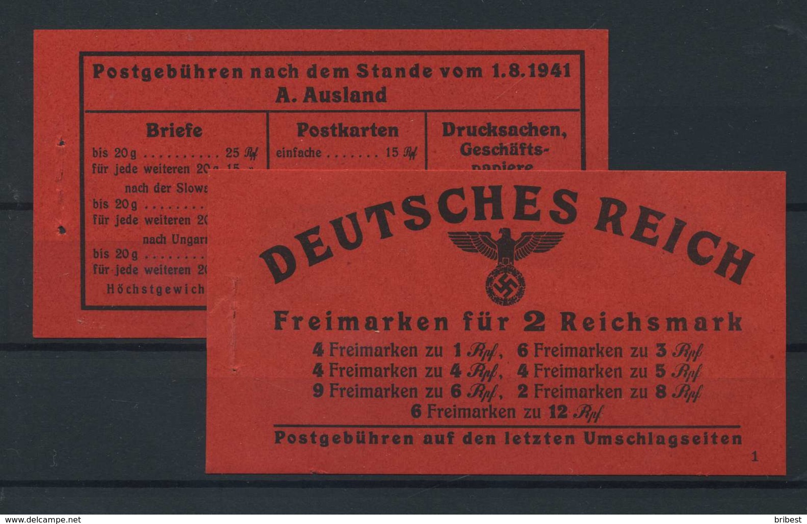 DEUTSCHES REICH 1941 MH 48 Siehe Beschreibung (118056) - Markenheftchen