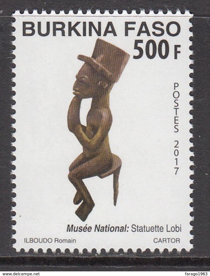 2017 Burkina Faso Culture Artwork History Complete Set Of 1  MNH - Burkina Faso (1984-...)