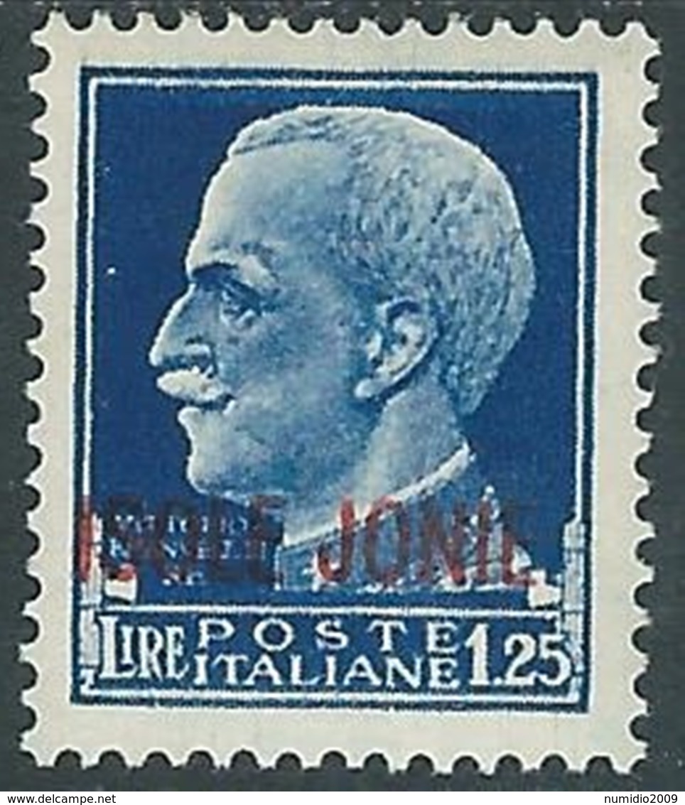 1941 ISOLE JONIE EFFIGIE 1,25 LIRE MH * - UR45-6 - Ionian Islands