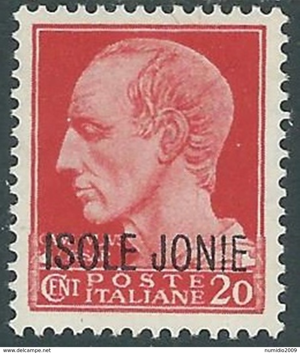 1941 ISOLE JONIE EFFIGIE 20 CENT MH * - UR45-6 - Ionische Eilanden