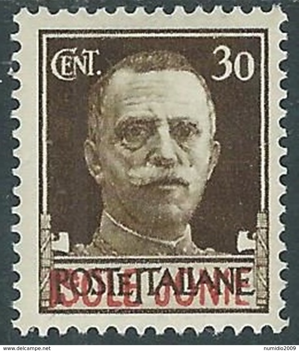 1941 ISOLE JONIE EFFIGIE 30 CENT MH * - UR45-6 - Ionische Eilanden