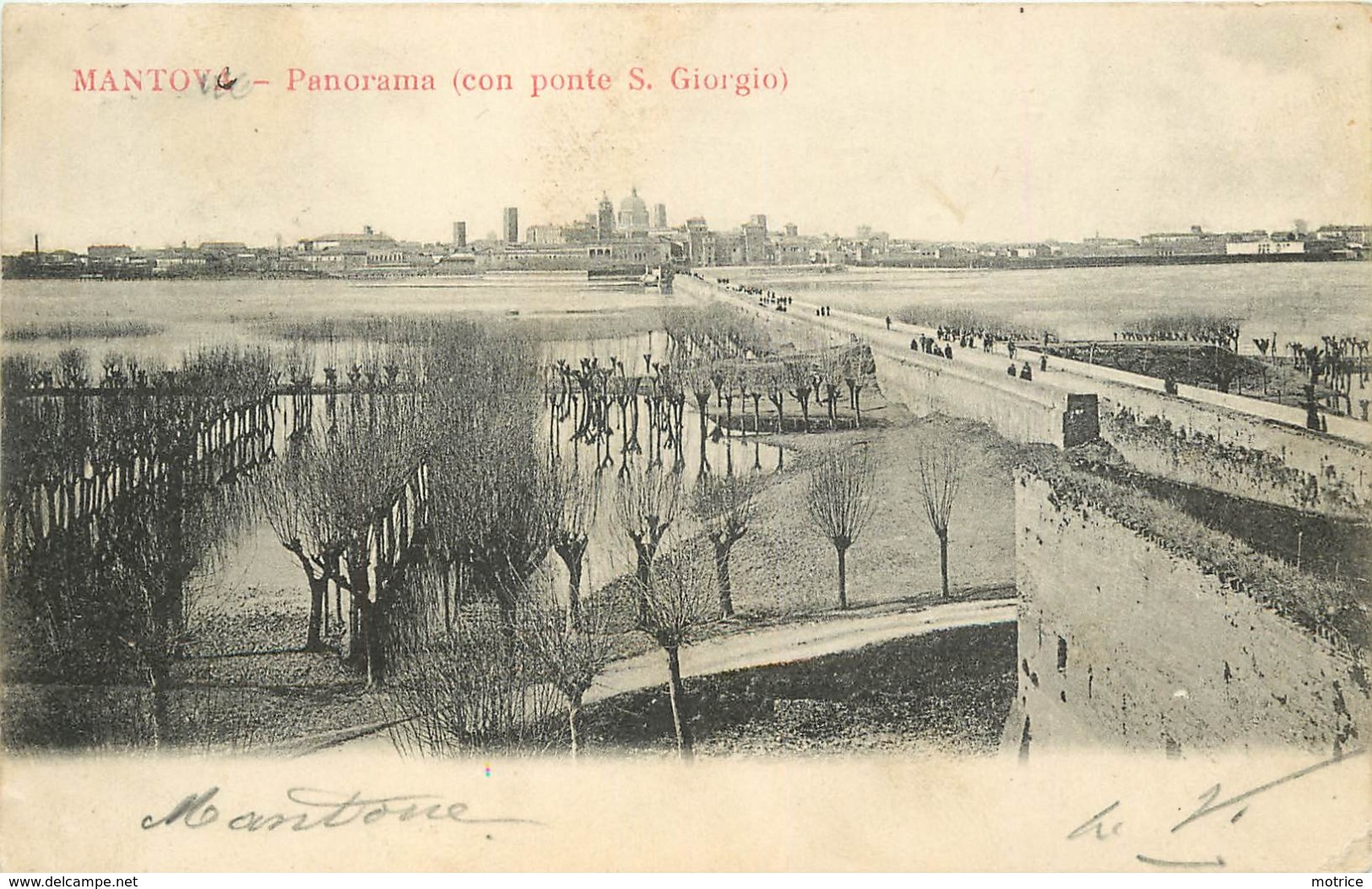 MANTOVA - Panorama (con Ponte S.Giorgio). - Mantova