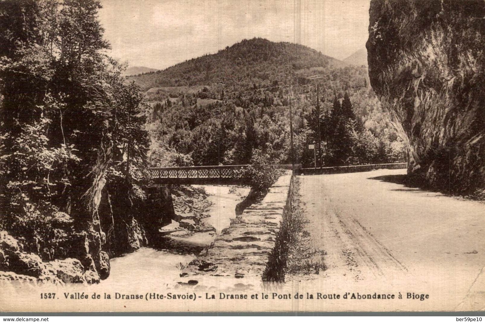 74 VALLEE DE LA DRANSE  LA DRANSE ET LE PONT DE LA ROUTE D'ABONDANCE A BIOGE - Sonstige & Ohne Zuordnung