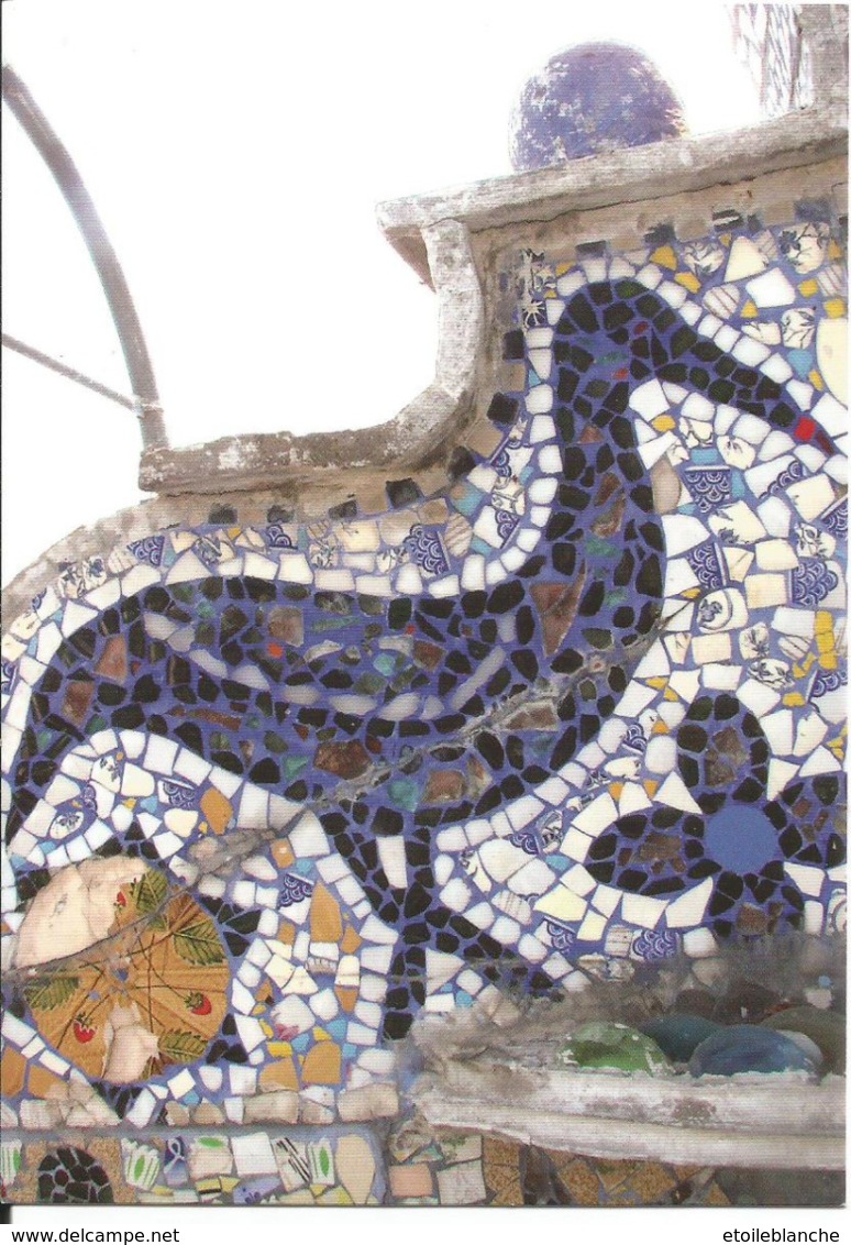 Art Naïf, Mosaïque, Euclides Da Costa, Dives Sur Mer (14) - Musée Monument Historique La Maison Bleue - Oiseau, Heron - Autres & Non Classés