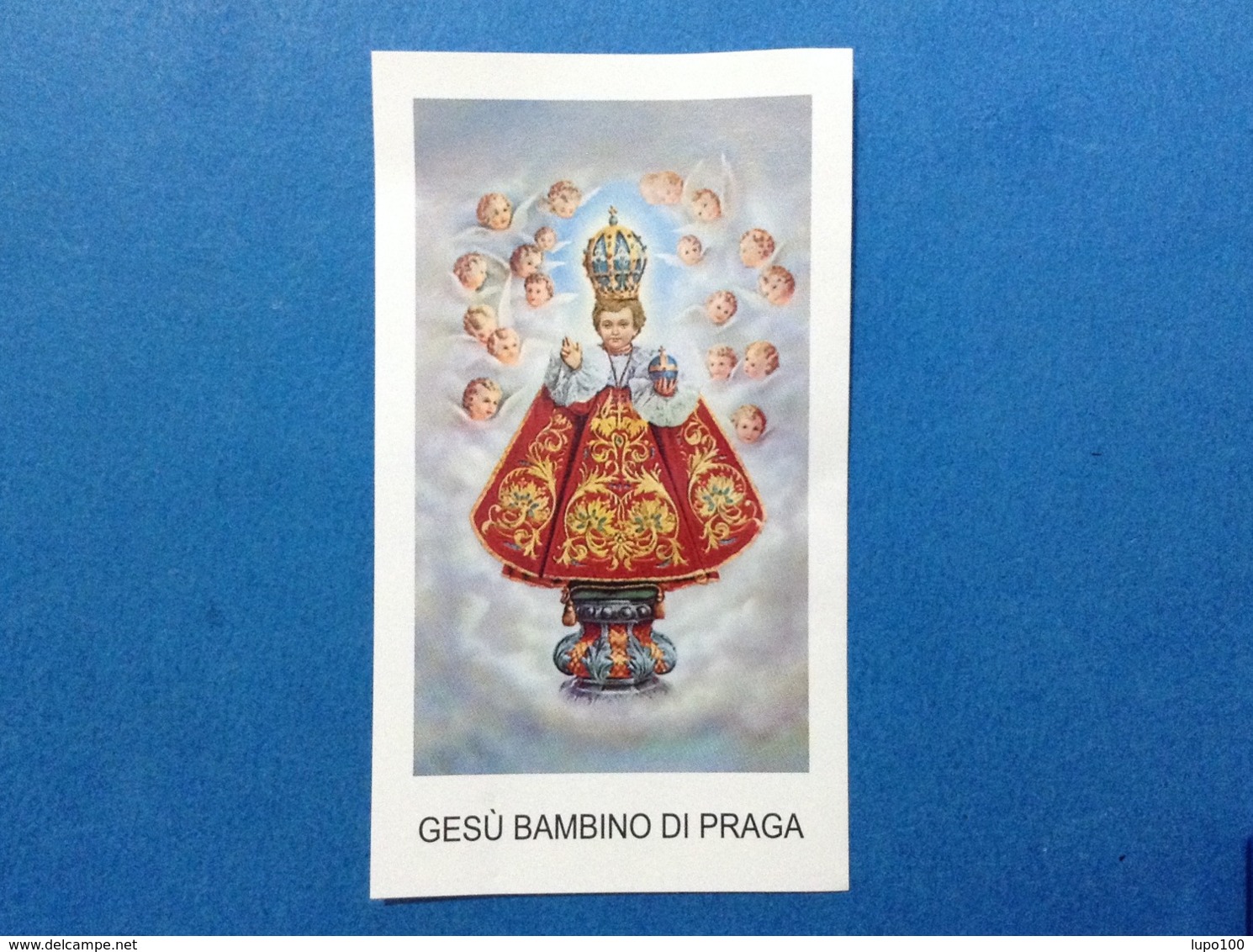 Santino Holy Card Image Pieuse Gesu' Bambino Di Praga FARS G25 - Santini