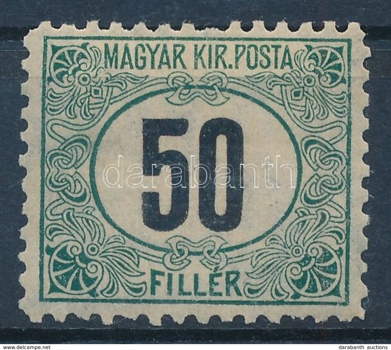 * 1903 Zöldportó 'B' 50f (100.000) (rövid Fogak/ Short Perfs) - Other & Unclassified