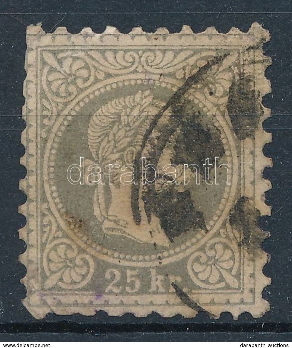 O 1867 25kr Szürkésibolya (65.000) (rövid Fogak / Short Perfs) - Otros & Sin Clasificación