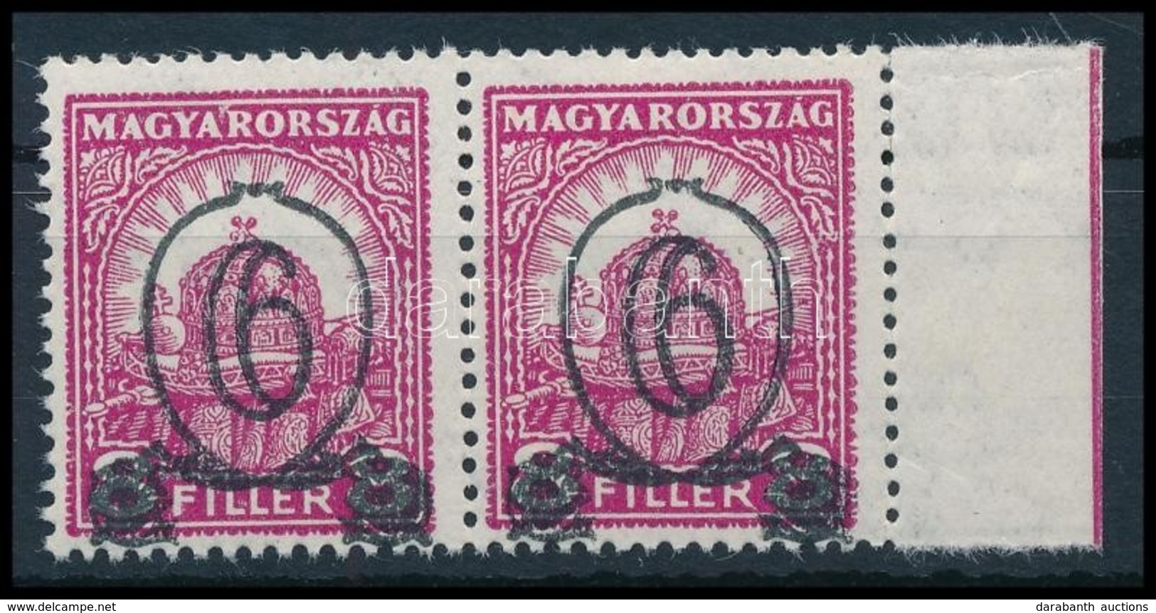 ** 1931 Kisegítő 6f/8f 506B ívszéli Pár (30.000) - Andere & Zonder Classificatie