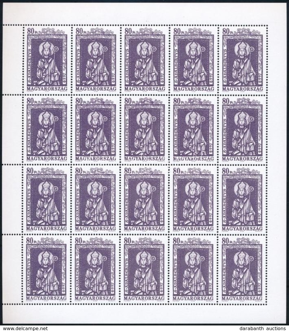 ** 1997 Szent Adalbert Hajtatlan Teljes ív (25.000)  / Mi 4446 Unfolded Complete Sheet - Andere & Zonder Classificatie