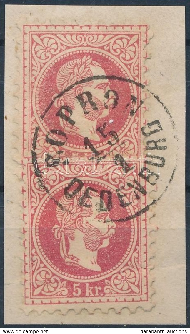 1867 Lépcsősen Felragasztott 2 X 5kr 'SOPRON OEDENBURG' - Otros & Sin Clasificación