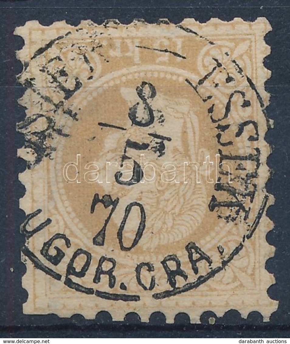 O 1867 15kr  Halvány Színű Vízjeles Bélyeg 'OSIEK - ESSEK U GOR. GRA.' - Other & Unclassified