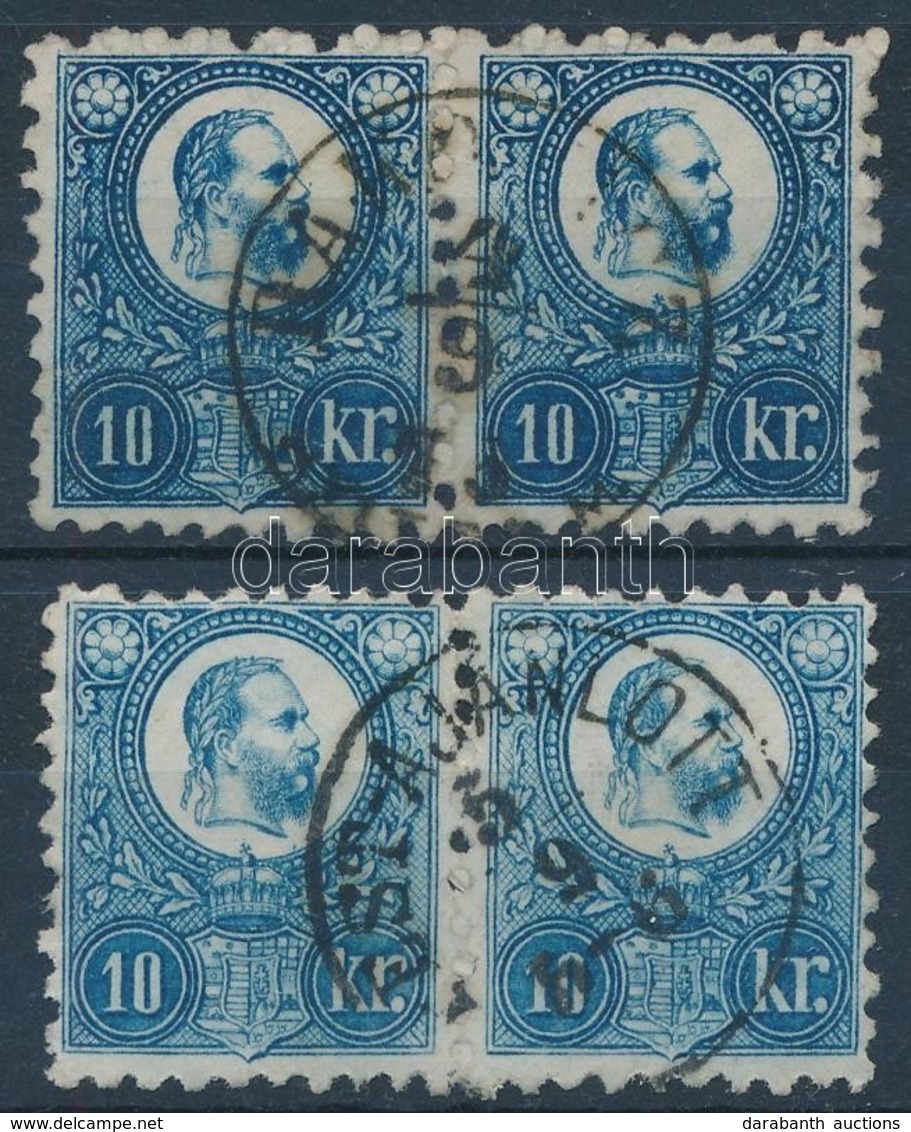 1871 Réznyomat 10kr 2 Különböző  Színárnyalatú Pár - Autres & Non Classés