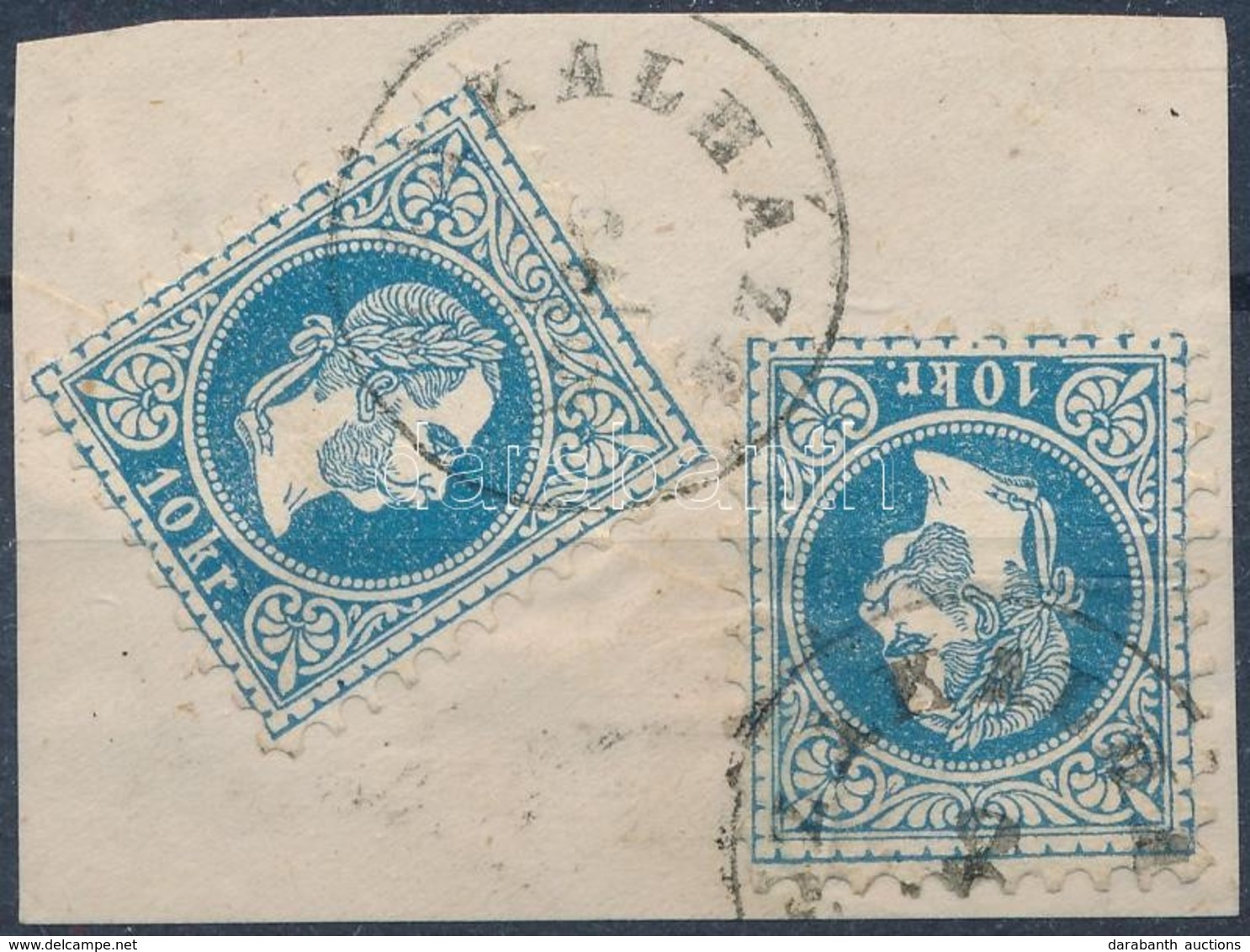 1867 2 X 10kr 'SZAKÁLHÁZA' (Gudlin 250 Pont) - Sonstige & Ohne Zuordnung