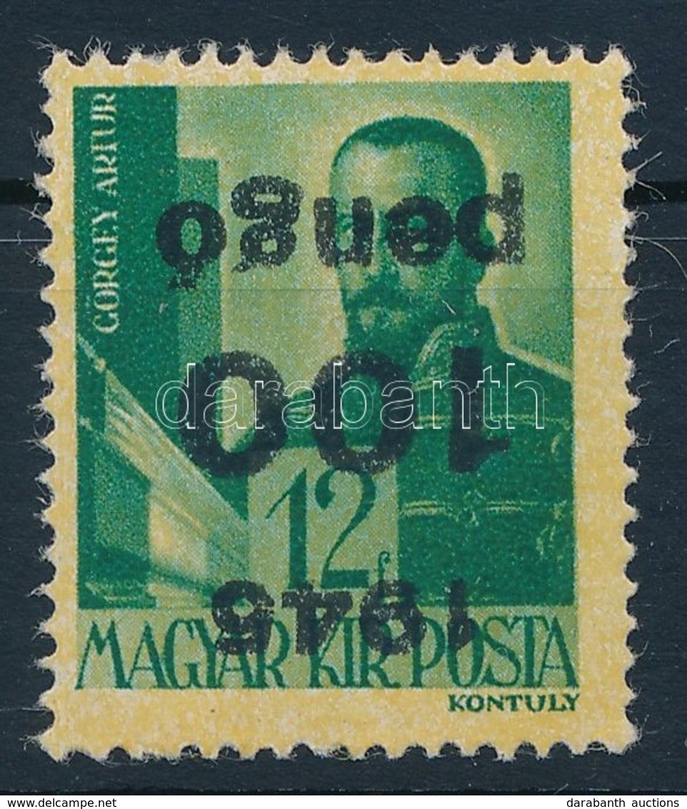 ** 1945 Kisegítő III. 100P/12f Fordított Felülnyomattal - Other & Unclassified