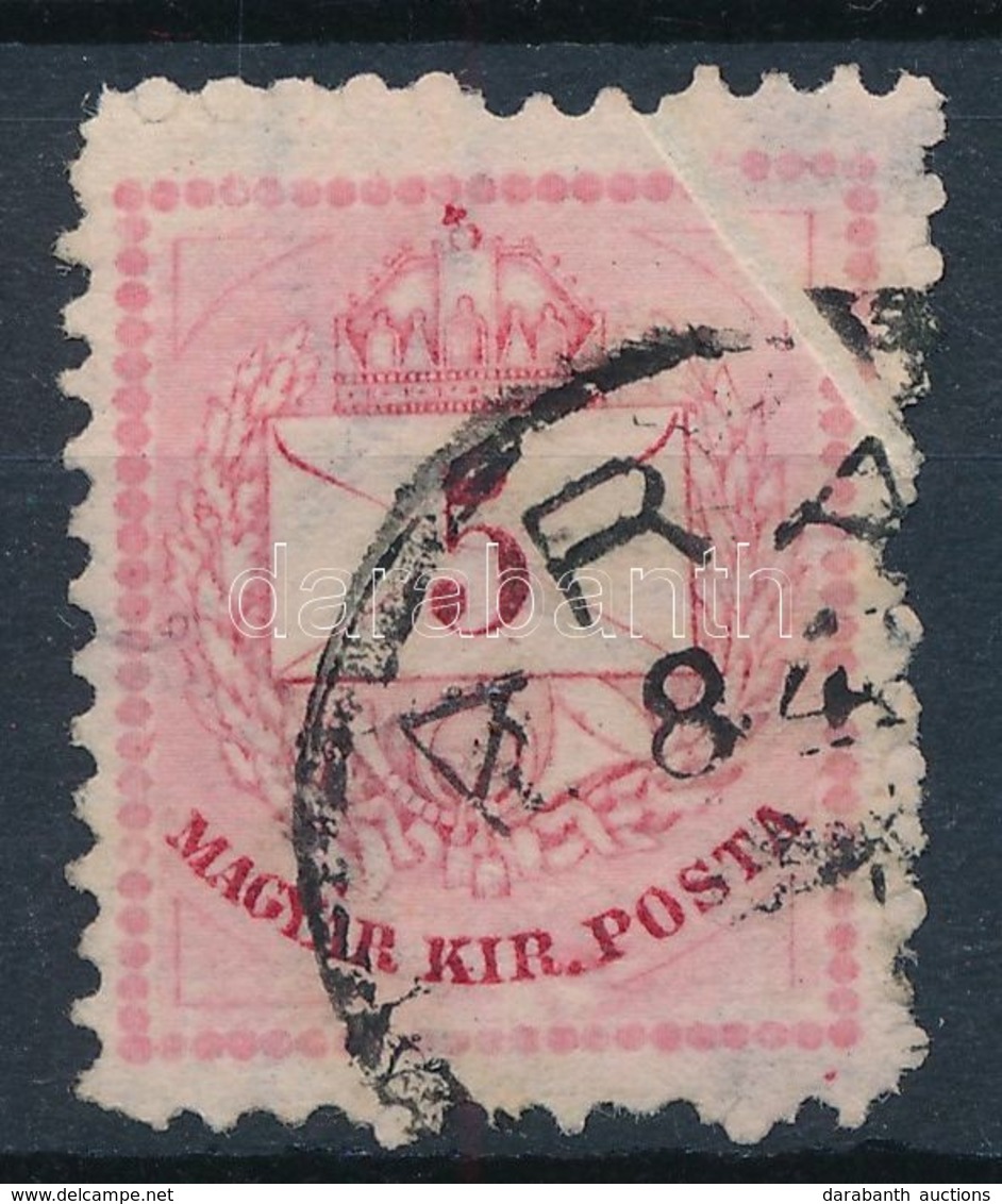 O 1881 5kr Szép Kinyílt Papírránccal - Other & Unclassified