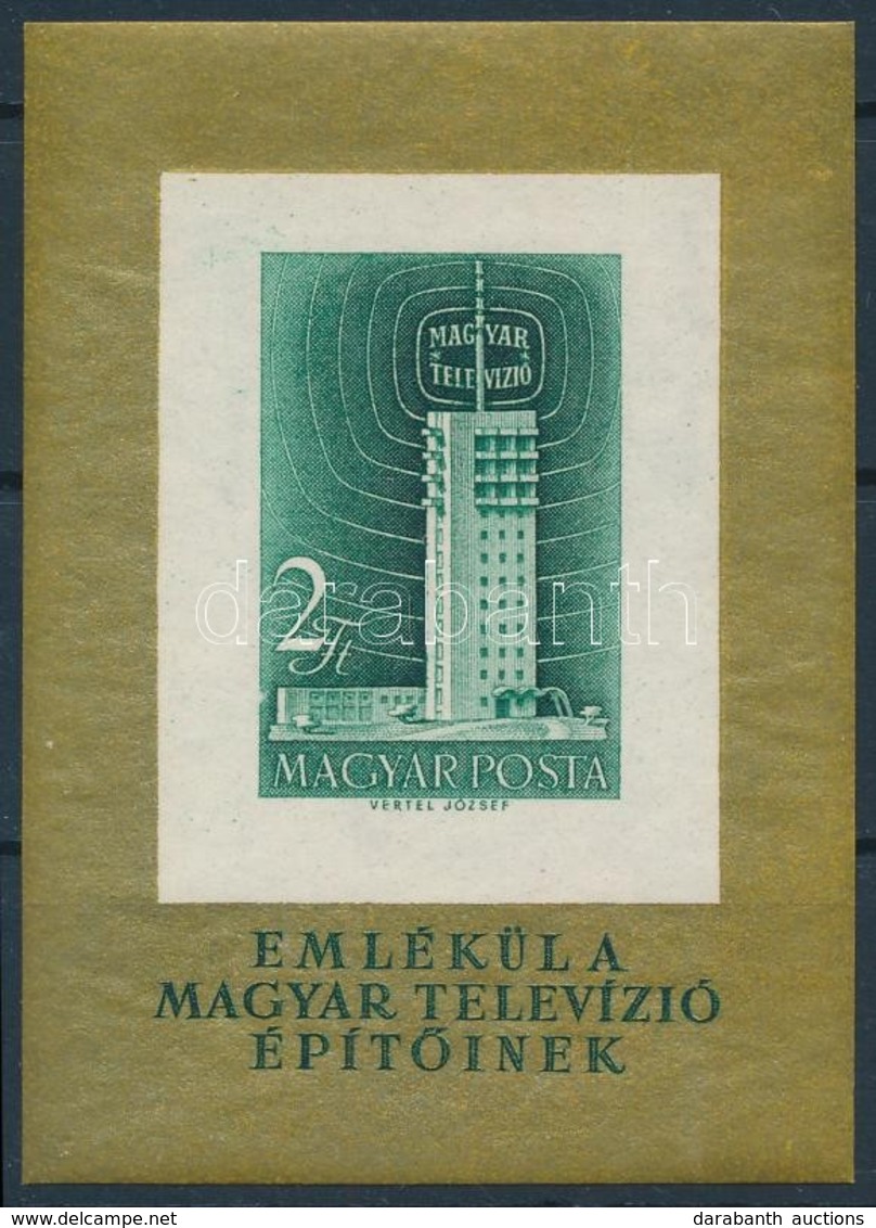 ** 1958 Televízió Vágott Blokk (25.000) - Sonstige & Ohne Zuordnung